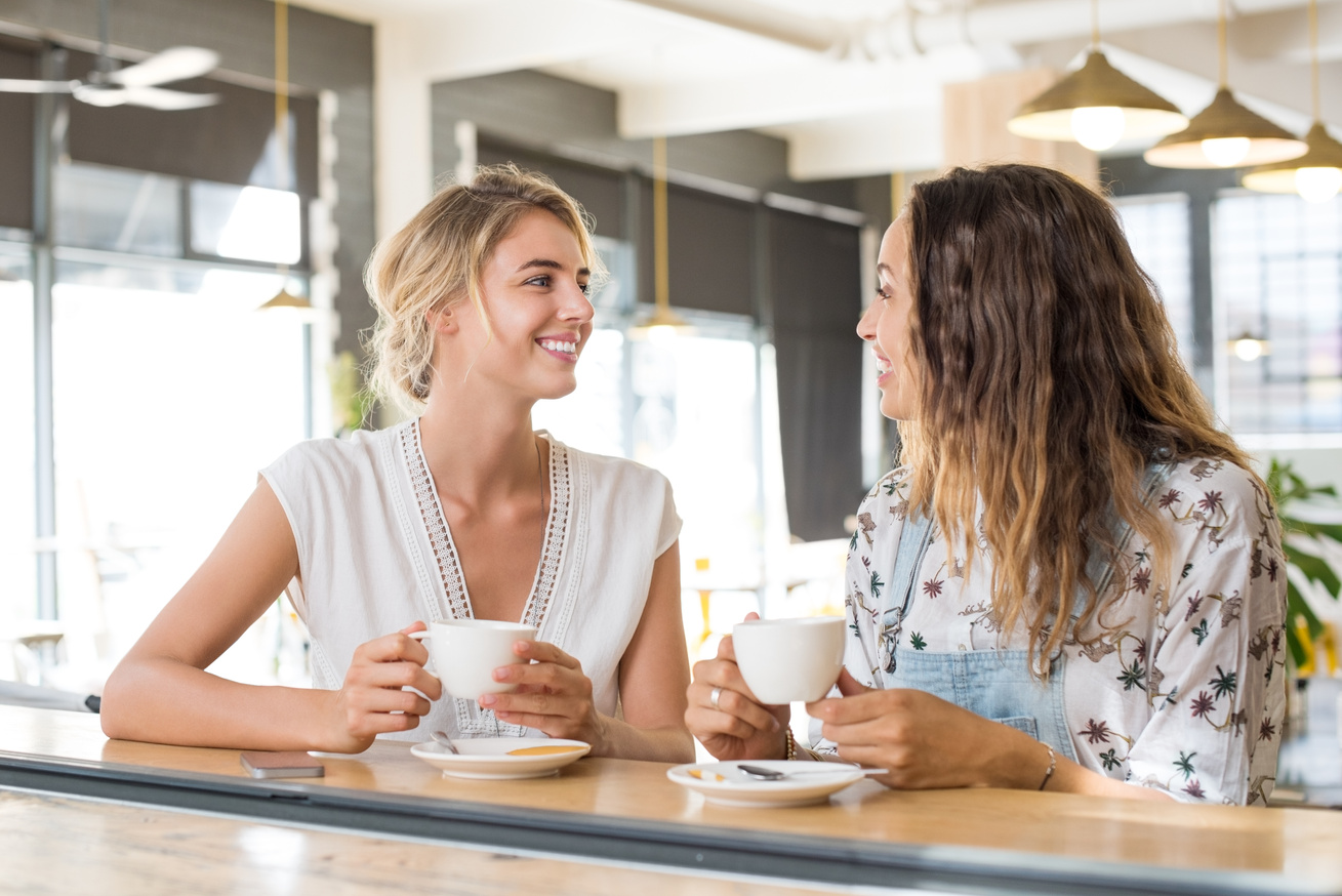 Women Talking over Coffee